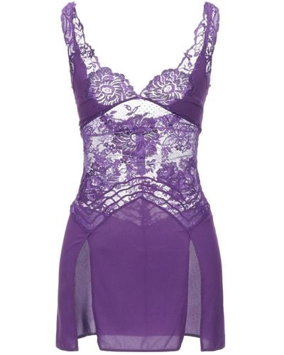 La Perla Slip Dress Silk, Elastane, Polyamide, Viscose - Purple
