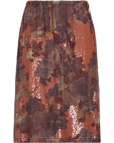 Dries Van Noten Midi Skirt - Multicolour