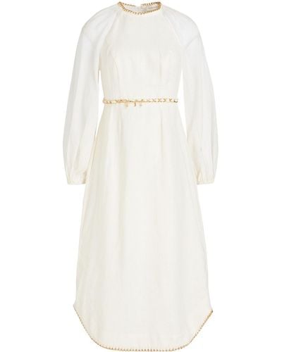 Zimmermann Midi-Kleid - Weiß