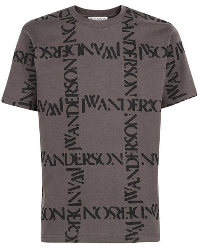 JW Anderson Camiseta - Gris