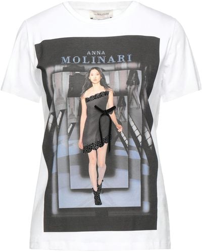 Anna Molinari Camiseta - Gris