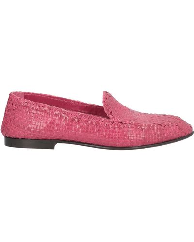 Frau Fuchsia Loafers Leather - Pink