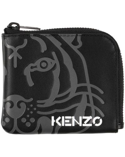 KENZO Coin Purse Cow Leather - Black