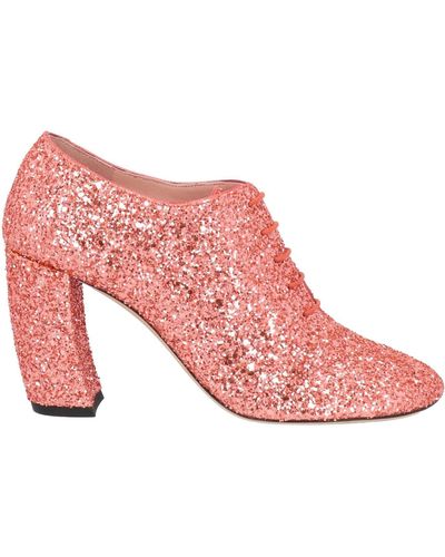 Victoria Beckham Lace-Up Shoes Textile Fibers - Pink