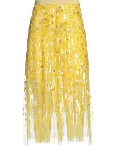 Elisabetta Franchi Midi Skirt - Yellow