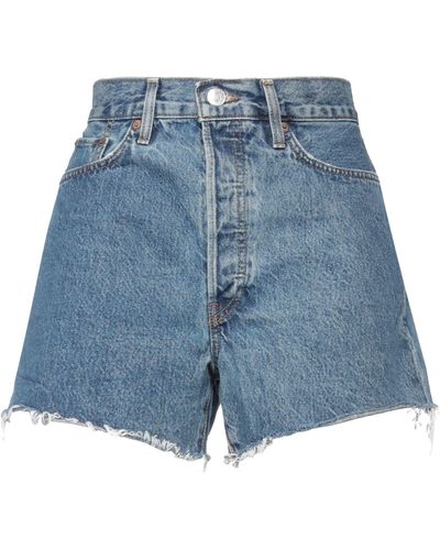 RE/DONE Jeansshorts - Blau