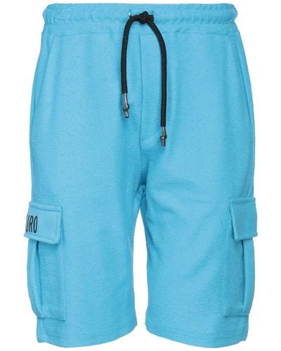 Takeshy Kurosawa Azure Shorts & Bermuda Shorts Cotton - Blue