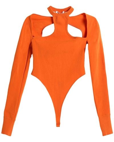 ALESSANDRO VIGILANTE Bodysuit Nylon, Elastane - Orange