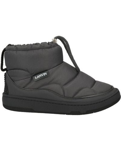 Lanvin Lead Ankle Boots Polyamide, Polyurethane, Polyester, Calfskin, Viscose - Black