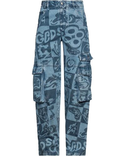 Gcds Pantaloni Jeans - Blu