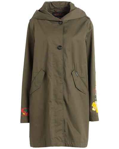 Woolrich Overcoat & Trench Coat - Green