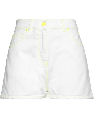 MSGM Denim Shorts - White