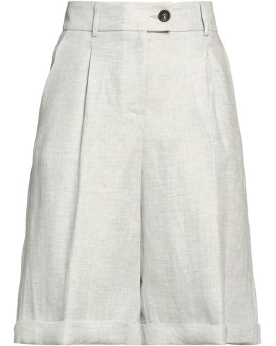 Peserico EASY Light Shorts & Bermuda Shorts Linen - White