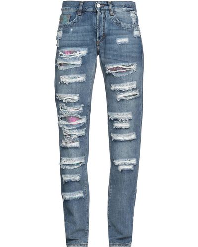 Blue Bikkembergs Jeans for Men | Lyst