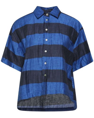 CROCHÈ Camicia - Blu