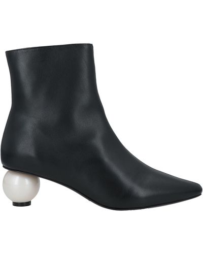 Mother Of Pearl Ankle Boots - Black