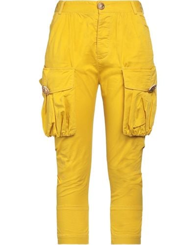 DSquared² Cropped Trousers - Yellow