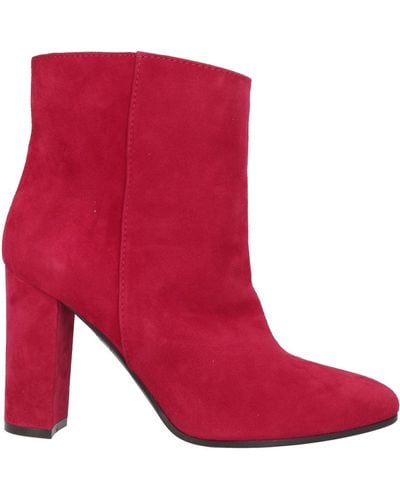 Via Roma 15 Ankle Boots - Red