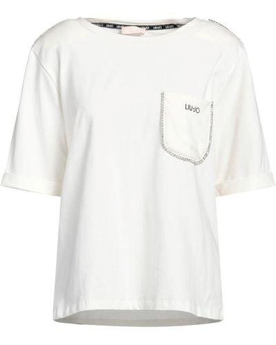 Liu Jo T-Shirt Cotton, Elastane - White
