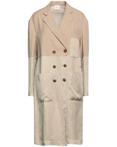 Alysi Overcoat & Trench Coat - Natural