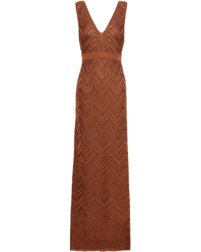 M Missoni Maxi-Kleid - Braun