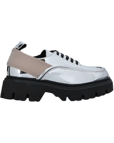 N°21 Lace-Up Shoes Soft Leather - White