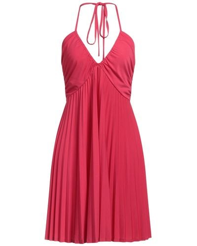 iBlues Fuchsia Mini Dress Polyester, Elastane - Red