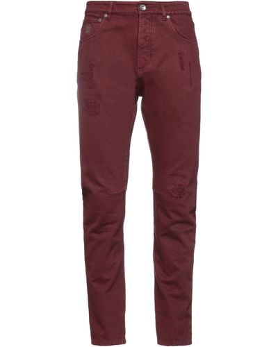 Brunello Cucinelli Brick Jeans Cotton - Red