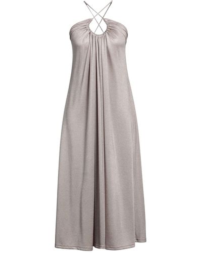Isabelle Blanche Long Dress - Grey