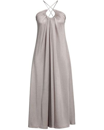Isabelle Blanche Maxi Dress - Grey