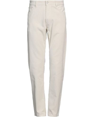 Officine Generale Cream Trousers Cotton - Natural