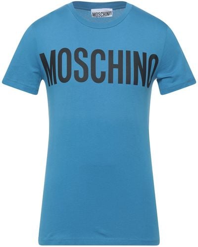 Moschino Slate T-Shirt Cotton - Blue