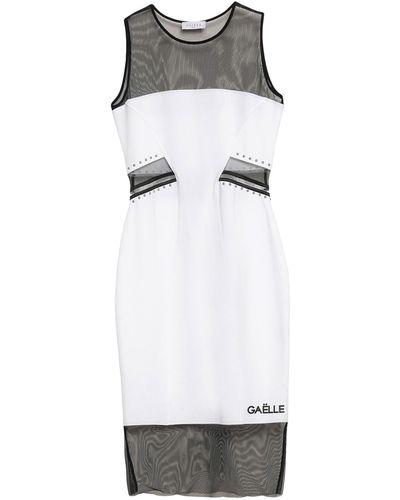 Gaelle Paris Midi Dress - White