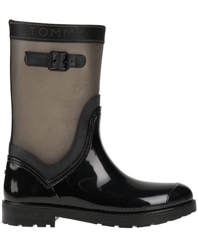 Tommy Hilfiger Botines de caña alta - Negro