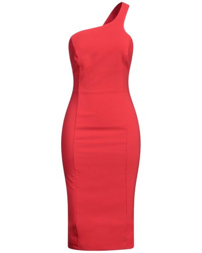 Olla Parèg Midi Dress - Red