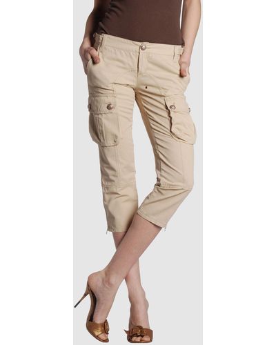 Frankie Morello Cropped Pants - Natural