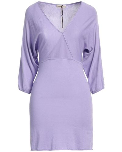 Repeat Cashmere Mini Dress - Purple