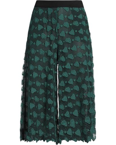LE COEUR TWINSET Cropped Trousers - Green