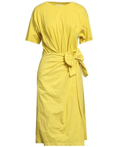 Attic And Barn Midi Dress - Yellow