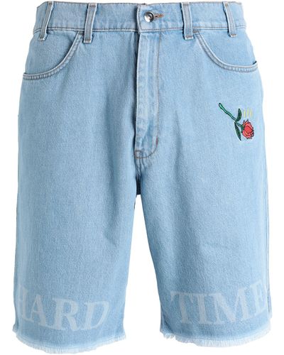 PAS DE MER Shorts Jeans - Blu