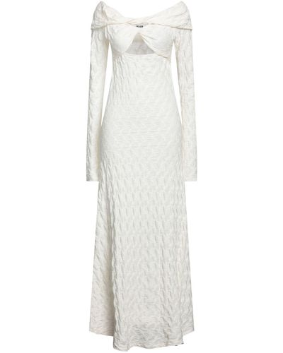 MSGM Maxi Dress - White