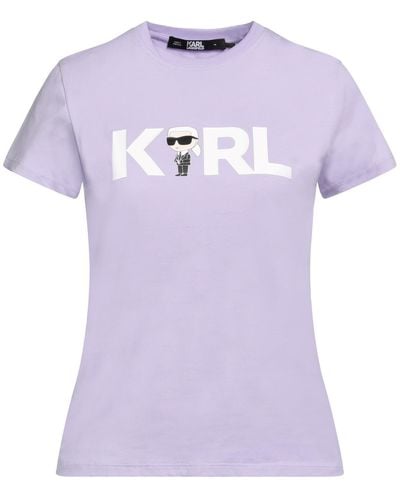 Karl Lagerfeld Camiseta - Morado