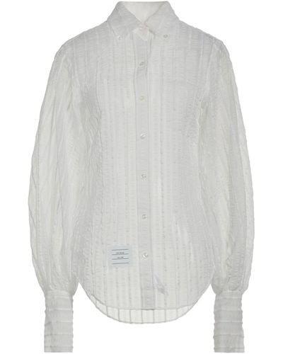 Thom Browne Shirt Polyamide, Cotton, Acetate, Silk - Grey