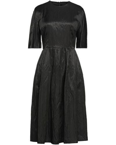 Hache Midi Dress - Black