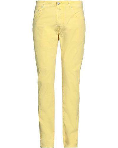 Jacob Coh?n Light Pants Cotton, Elastane - Yellow