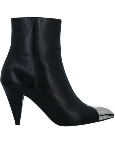Celine Ankle Boots Soft Leather - Black