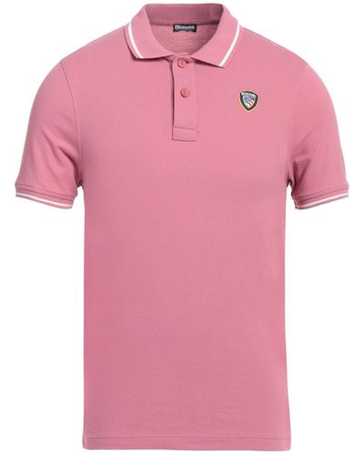 Blauer Polo Shirt - Pink