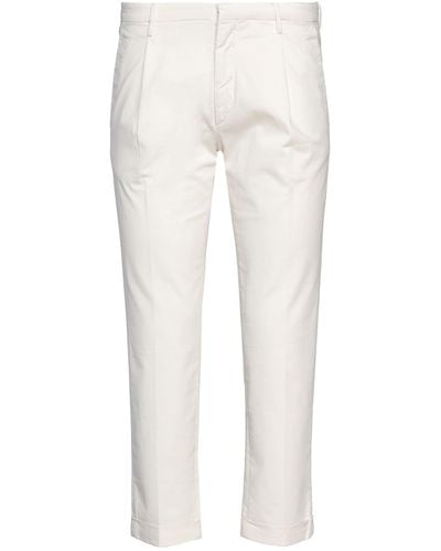 NOT TO BE FOUND Ivory Pants Cotton - White