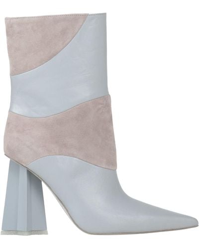 Chiara Ferragni Light Ankle Boots Leather - Gray
