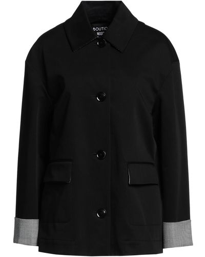 Boutique Moschino Overcoat & Trench Coat - Black